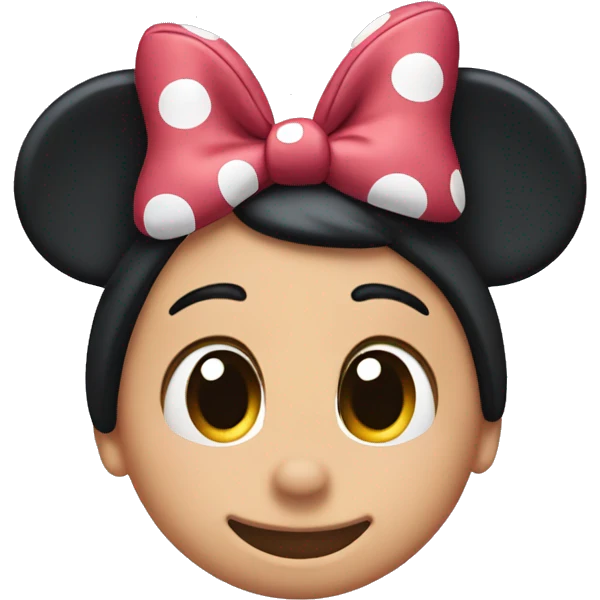 Minnie mouse ears emoji