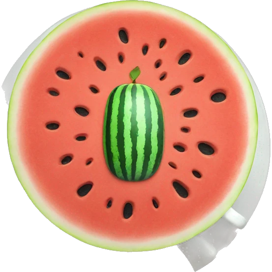 Watermelon on top of coff emoji