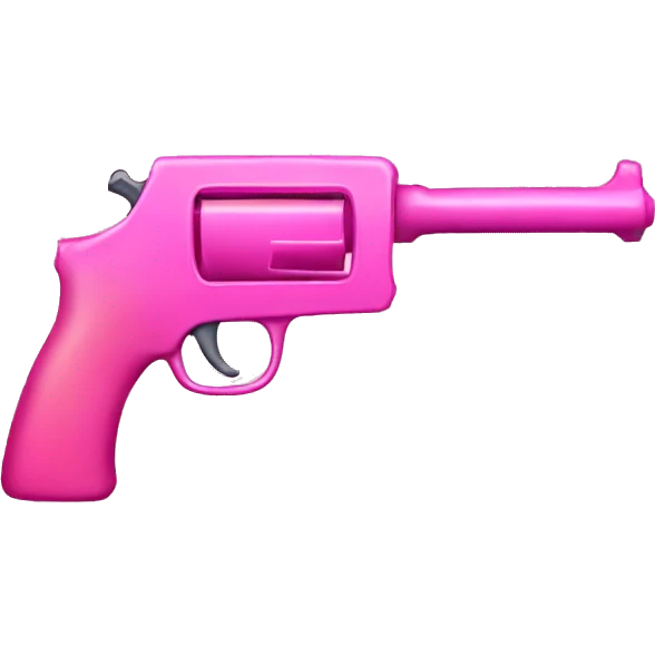 pink gun with a bow emoji