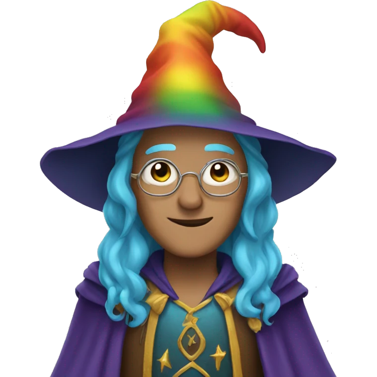 rainbow wizard emoji