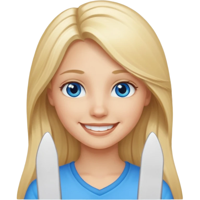 BLONDE AND LONG HAIR MEAN GIRL emoji