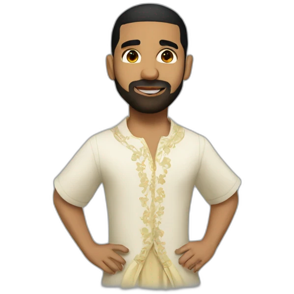 Drake with a dress emoji