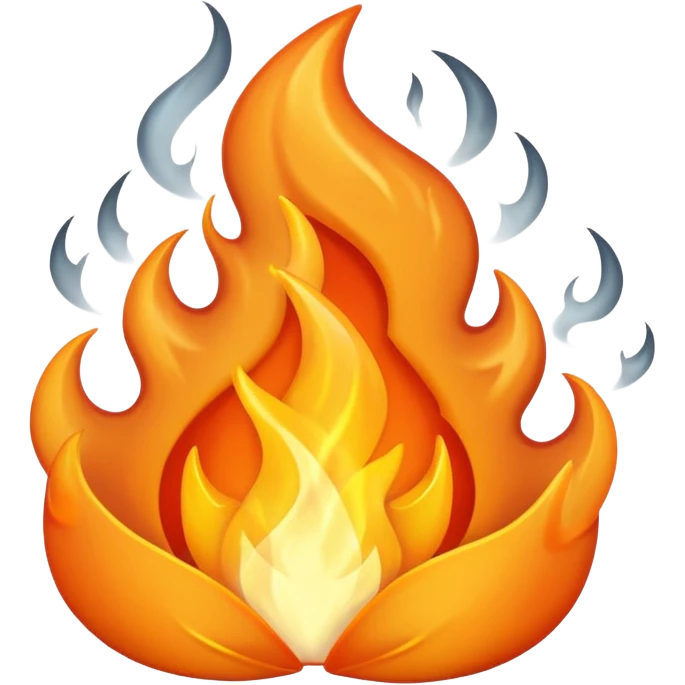 Orange Flame emoji