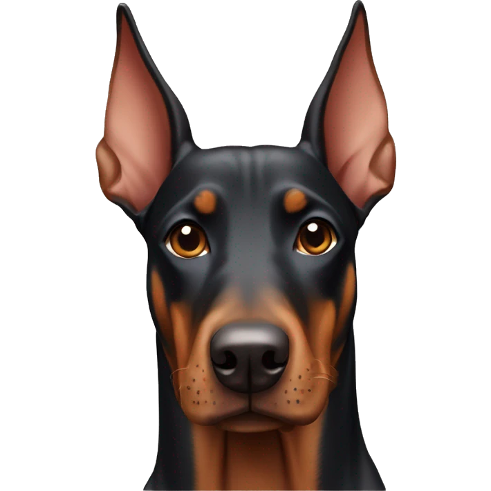 Doberman dog emoji