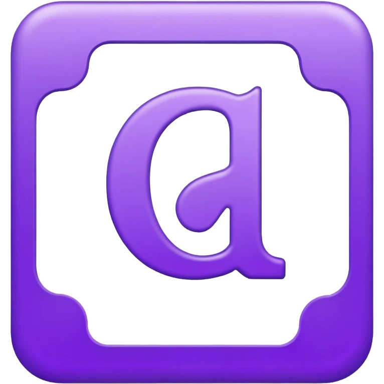 purple empty letter card emoji