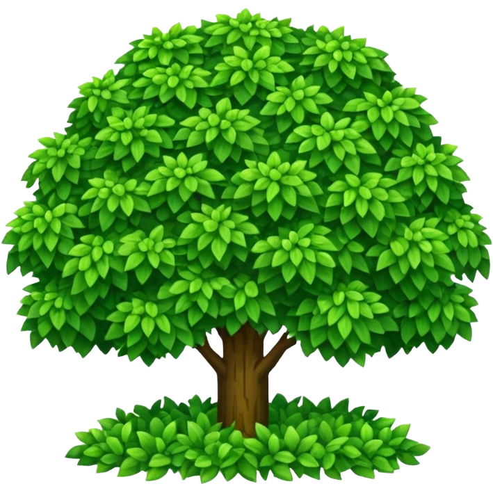 create a dnd style bush.png using 48x48 pixels size emoji