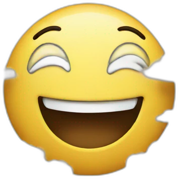 Happy face in clouds emoji