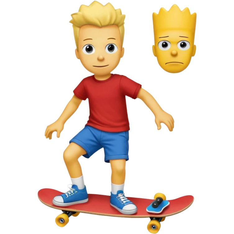 make the realistic bart simpson meme with charlie kirks face emoji