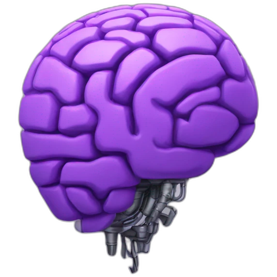 purple robot brain emoji