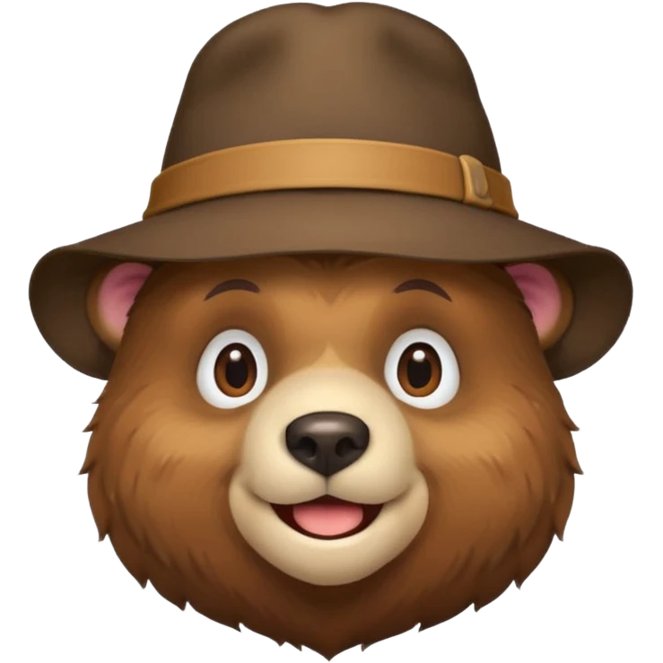 bear with hat emoji