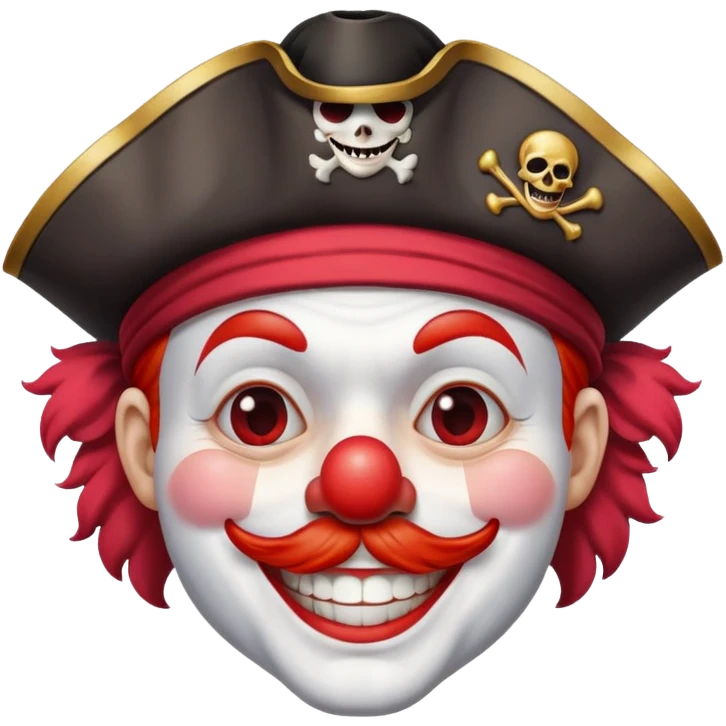 pirate clown emoji