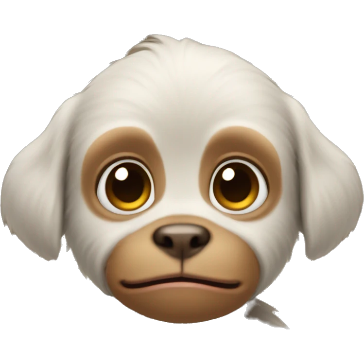 Puppy head monkey body baby legs emoji