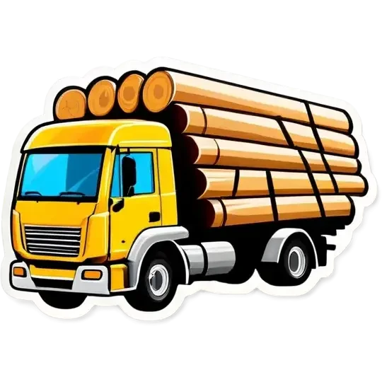lkw mit holzbeladen emoji
