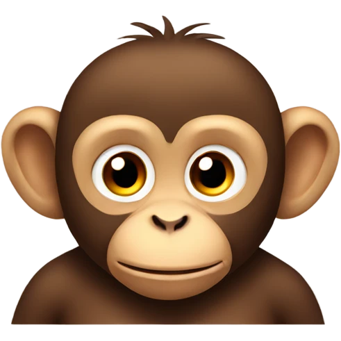 monkey but cute emoji