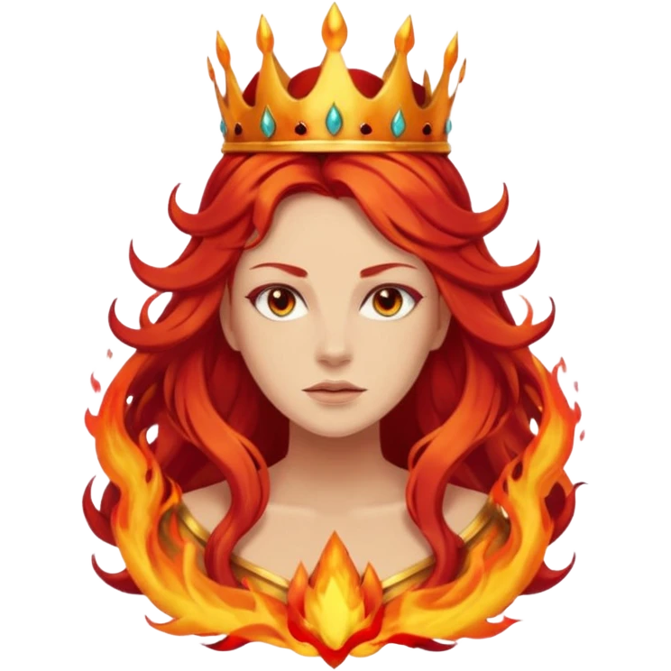flame queen emoji