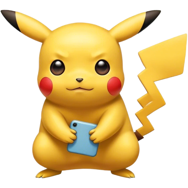 Pikachu qui fait kaka emoji