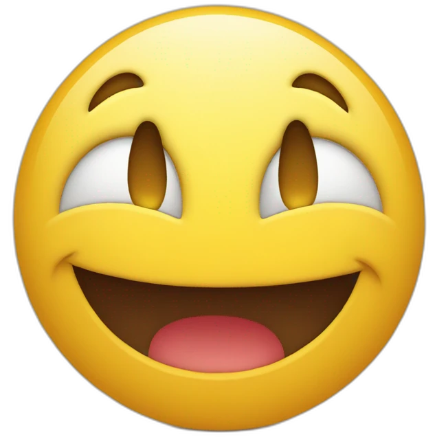 Smiley qui sourit en pleurant  emoji