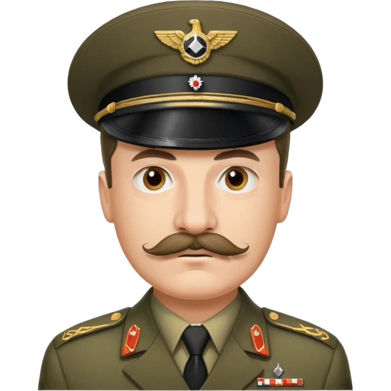 A MAN WITH MUSTACHE HEIL HITLER emoji