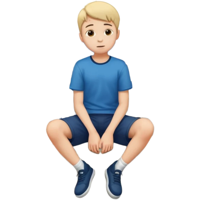 Ragazzo seduto su un tetto di un palazzo, con le gambe a penzoloni sul vuoto emoji