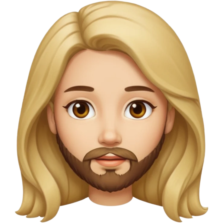 lady with beard emoji