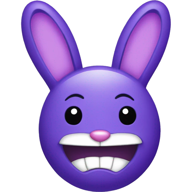 Purple bunny that likes to prank people emoji