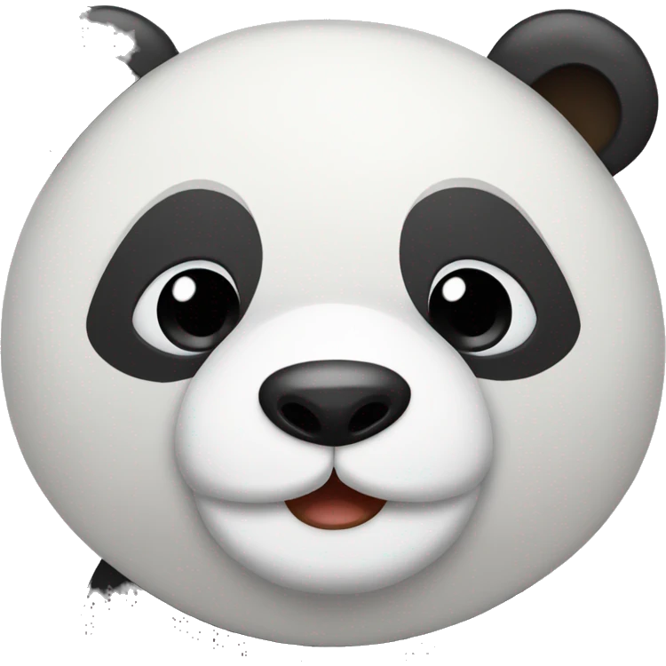 Emoji de  oso panda enamorado  emoji