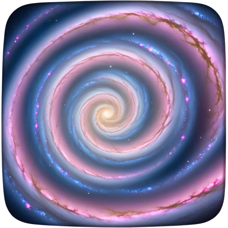  Cinematic Realistic Galaxy – A vast, sweeping view of a majestic spiral galaxy, with glowing arms of stars, dust, and gas stretching into infinity. Vibrant hues of pink, blue, and gold swirl together, capturing the grand scale and breathtaking beauty of the universe. emoji