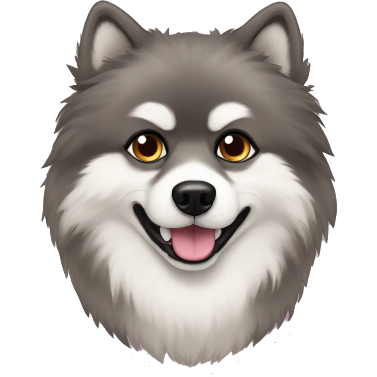 Wolf splitz pomeranian emoji