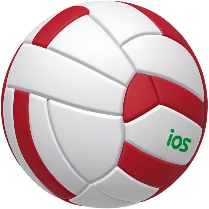 molten volleyball red green and white emoji