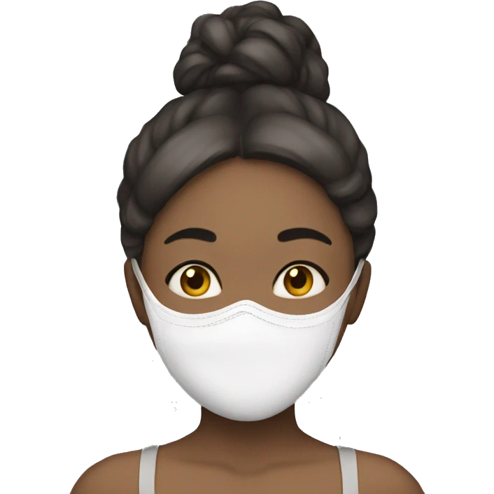 Girl with mask  emoji