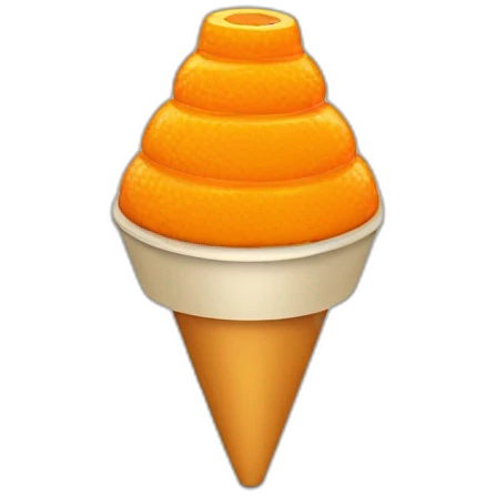 UN CONO DE TRÁFICO NARANJA emoji