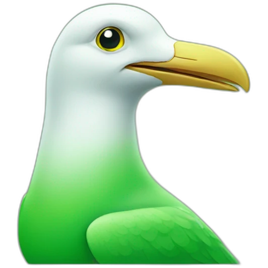 green seagull emoji