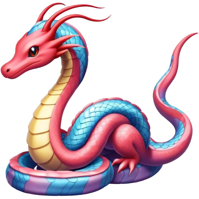 Colorful Seviper-Milotic-Dragonair-hybrid emoji