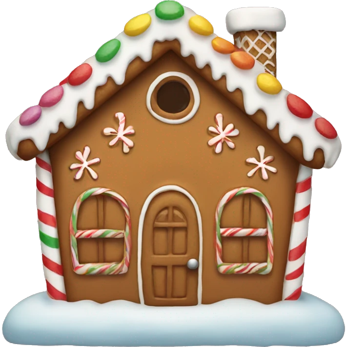 gingerbread house emoji