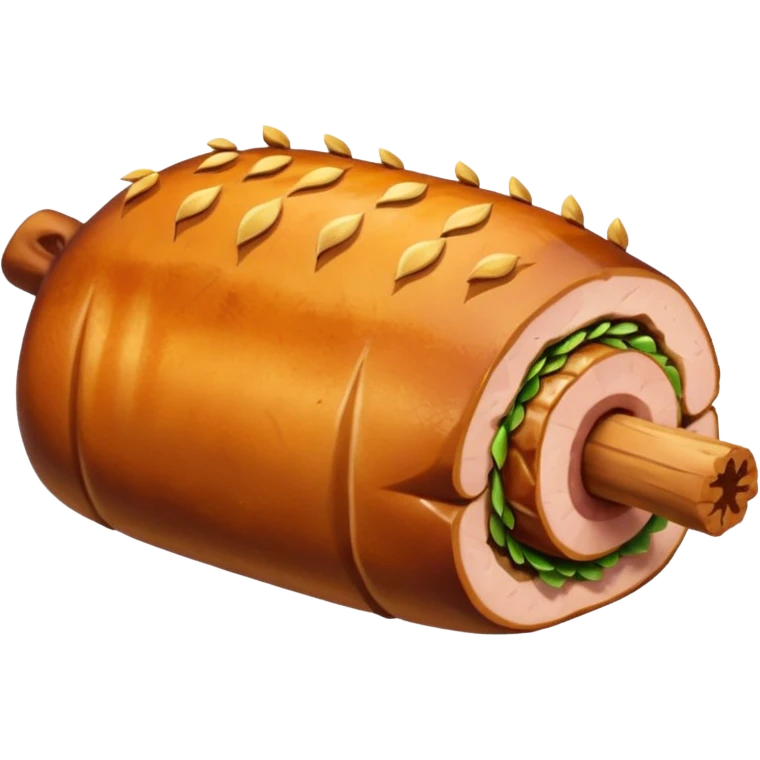 a roasted joint of pork emoji emoji