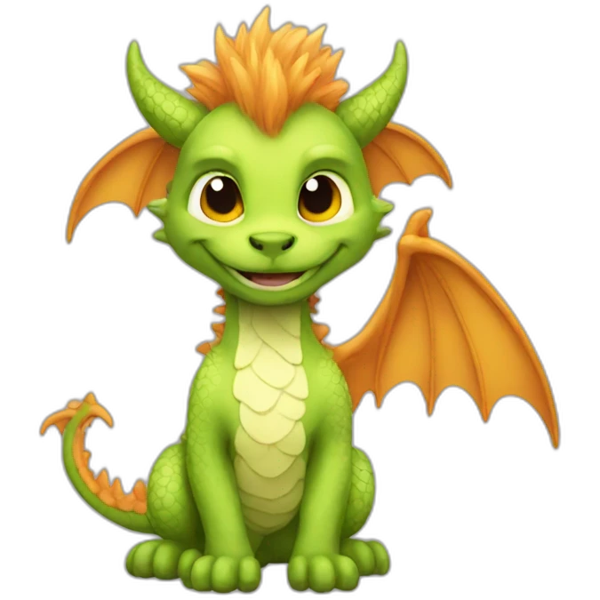 furry fluffy dragon emoji