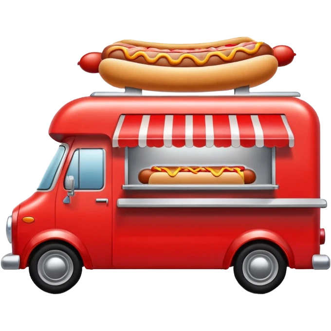 Hotdog truck. emoji