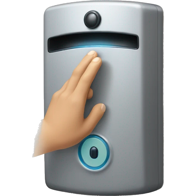 finger pressing doorbell emoji