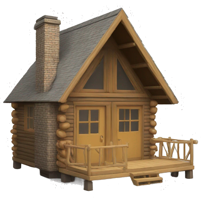 A frame cabin emoji