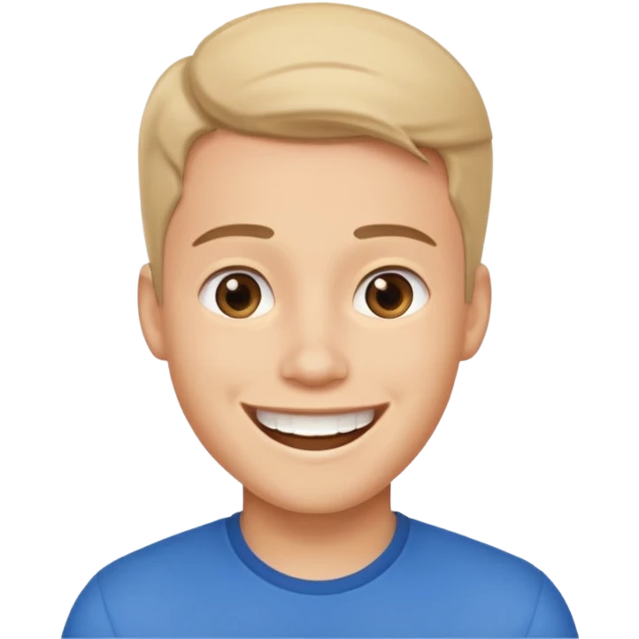 ISHOWSPEED, animated young man with big smile emoji