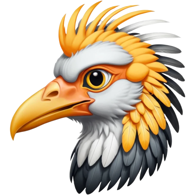 Secretarybird emoji