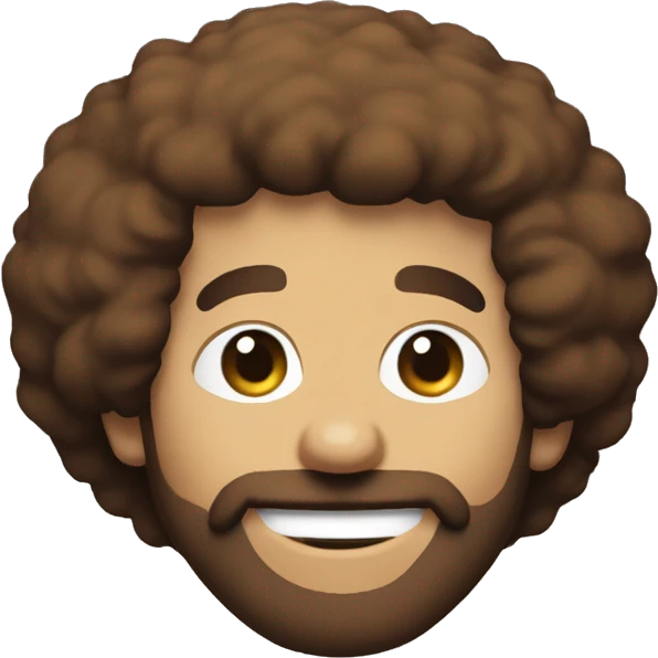bob ross ina m and m emoji