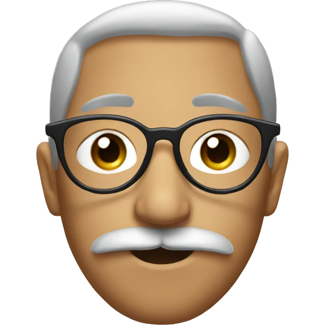 glasses mustache and nose with eyebrows emoji