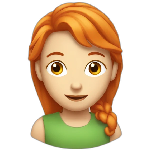 Rousse dans un cerveau de garcon emoji