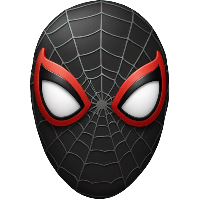 Black spider man head  emoji