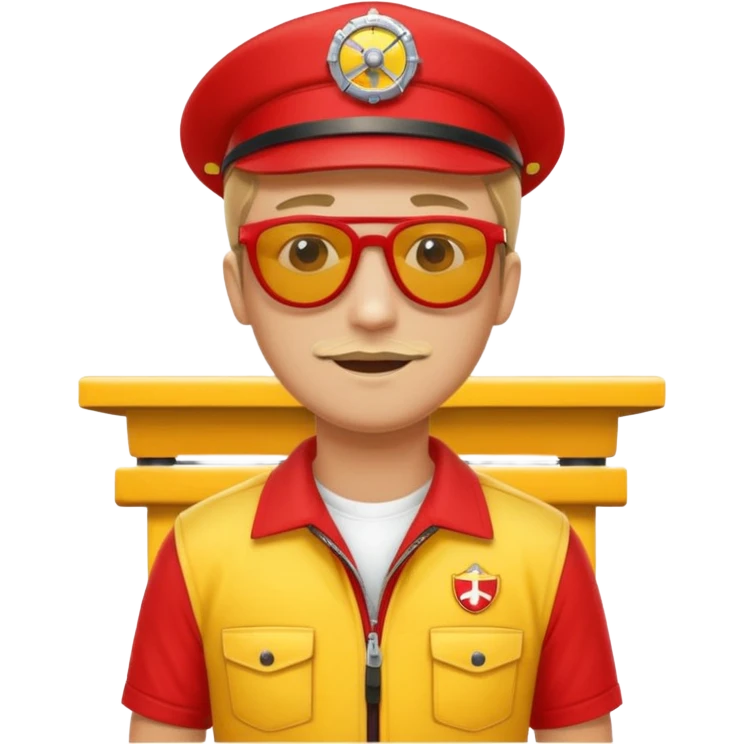 Lifeguard on watch tower emoji