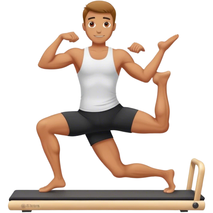 man doing Pilates emoji