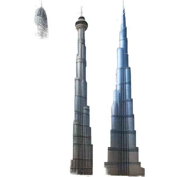 photorealistic Burj khalifa emoji