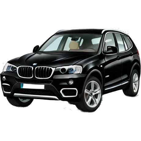 Black BMW X3 emoji