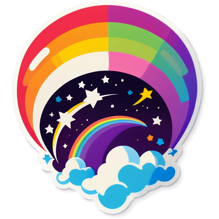 Arcobaleno 🌈 nello spazio 👨‍🚀 emoji